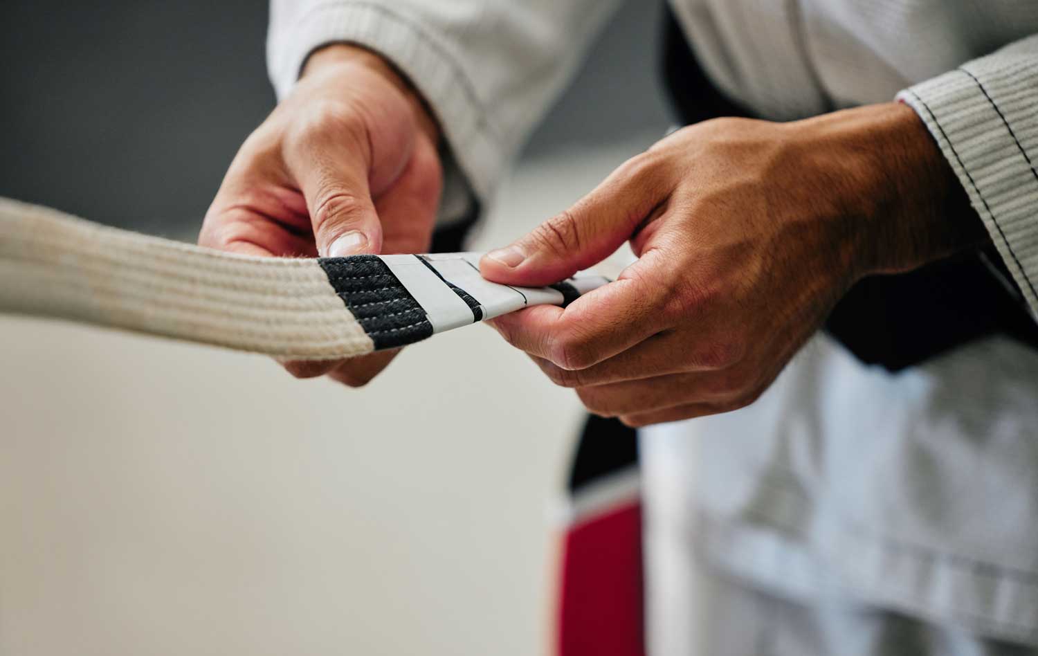 Belt stripes being awarded